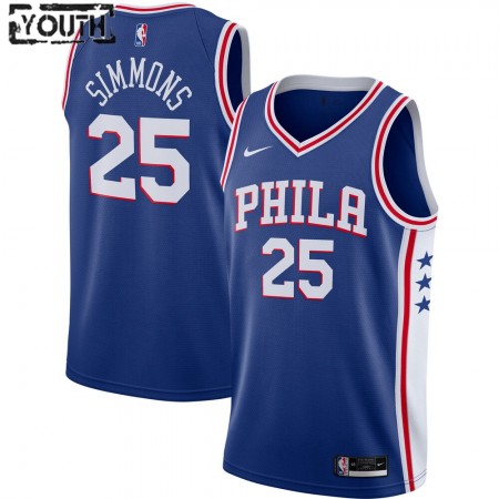 Kinder NBA Philadelphia 76ers Trikot Ben Simmons 25 Nike 2020-2021 Icon Edition Swingman